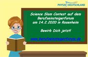 Bewerbung Science Slam Contest